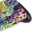 Neon Rainbow Cheetah with Rose by Sheena Pike Nintendo Switch OLED (2021) Skin